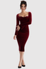 Grace Red Midi Dress